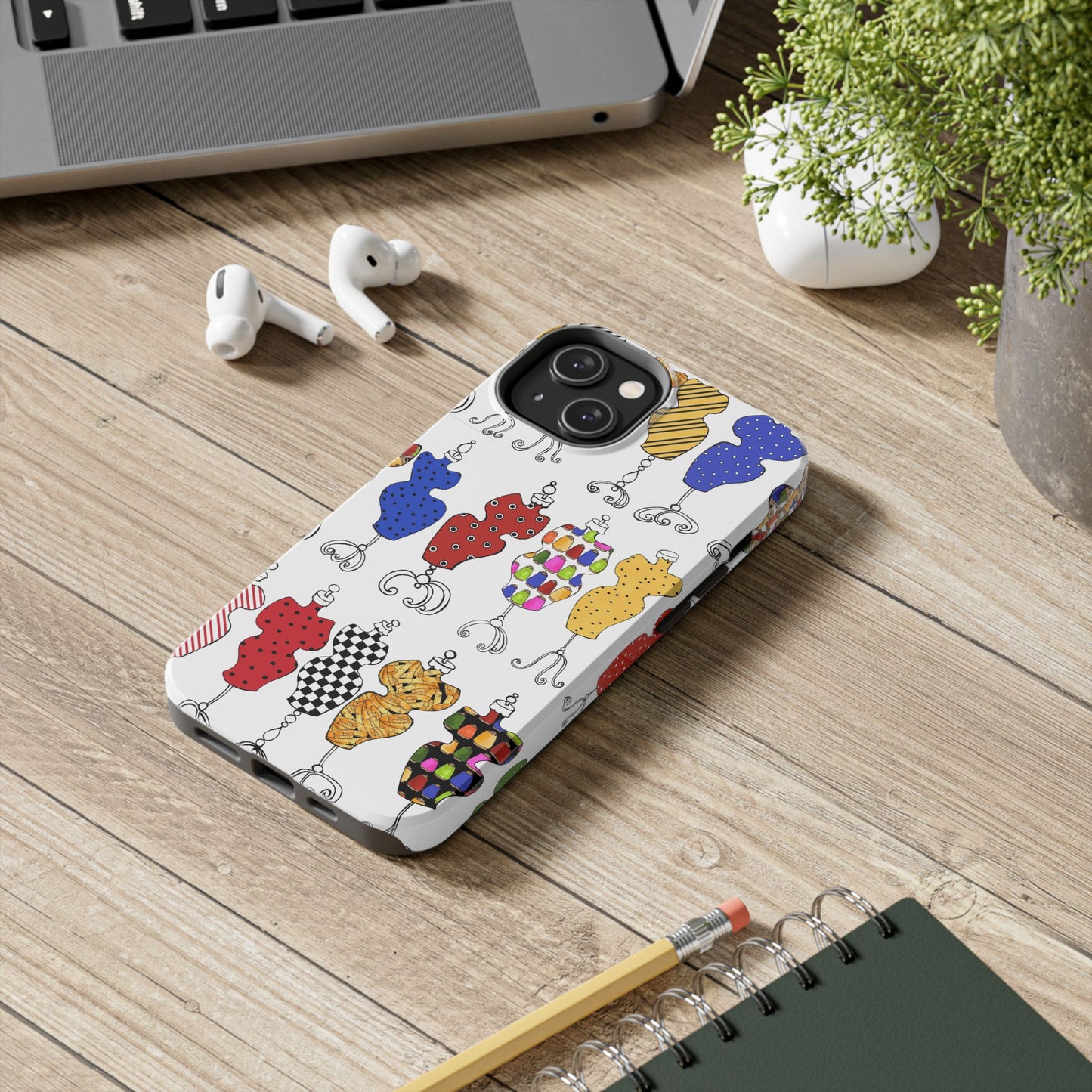 Go Figure White / Multi Phone Case