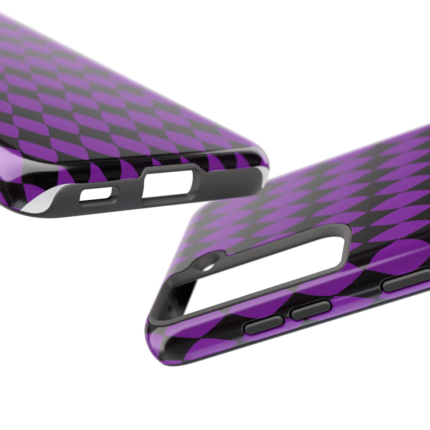 Diamond Purple / Black Phone Case