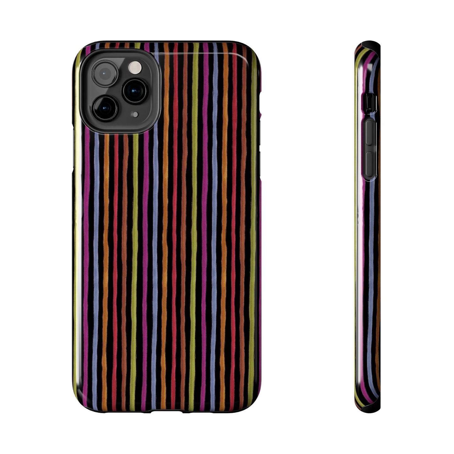Stripe Black Phone Case