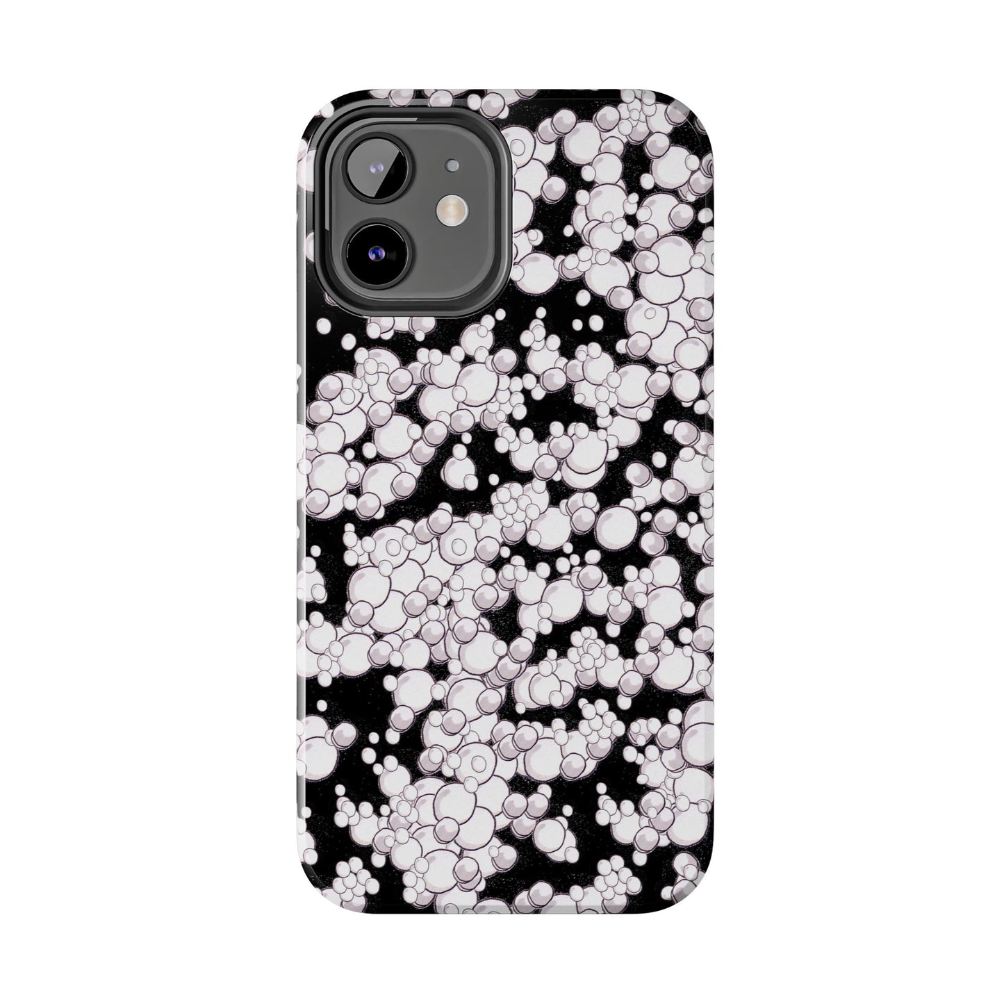 Bubble Dots Black Phone Case