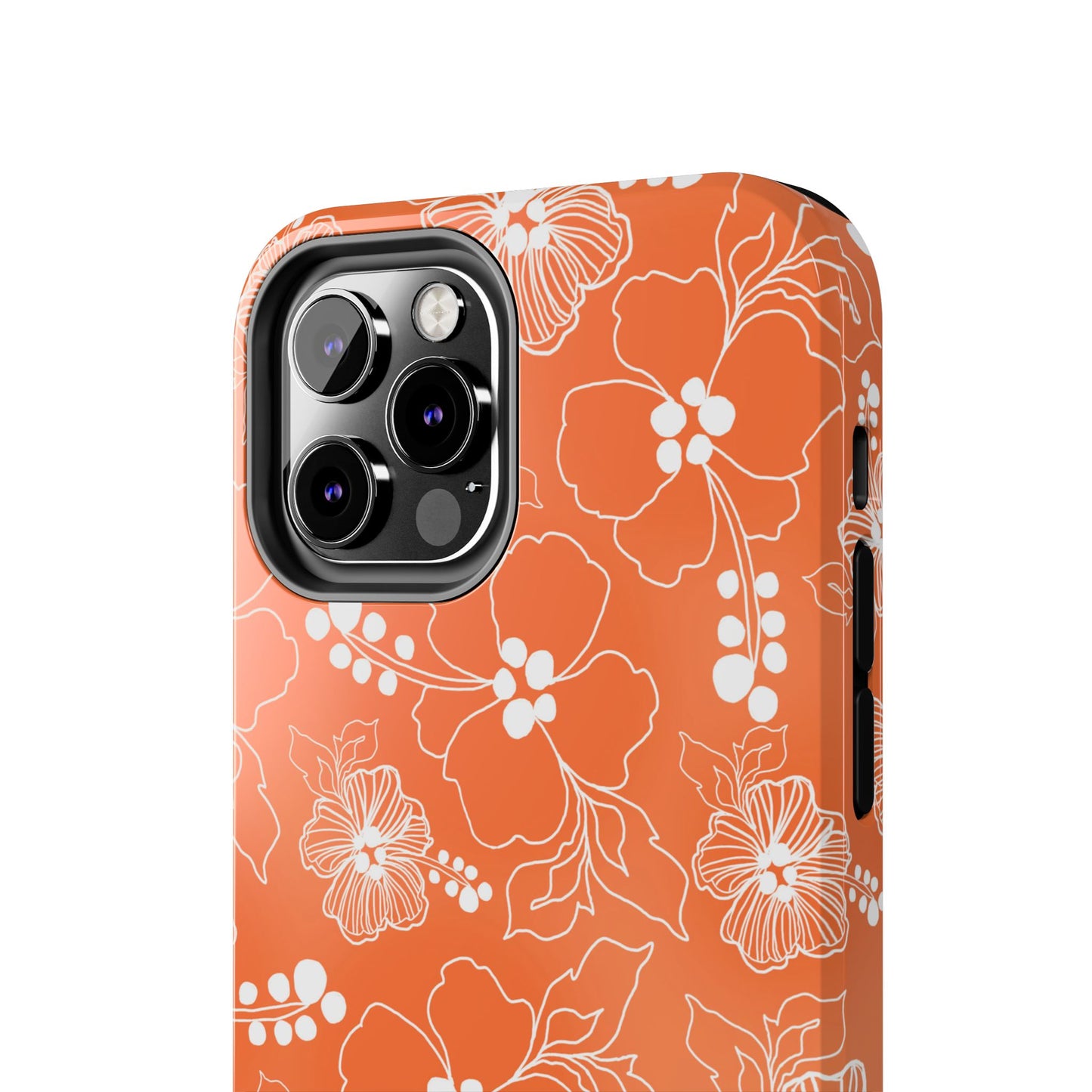 Lacey Hibiscus Coral Phone Case