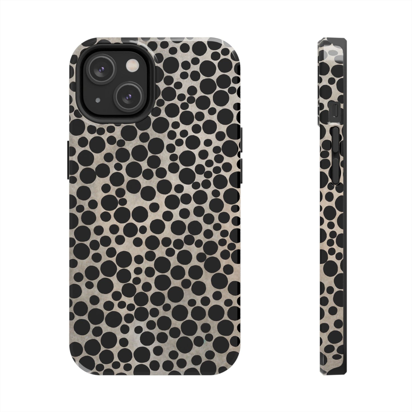 Felt Dots Silver Phone Case