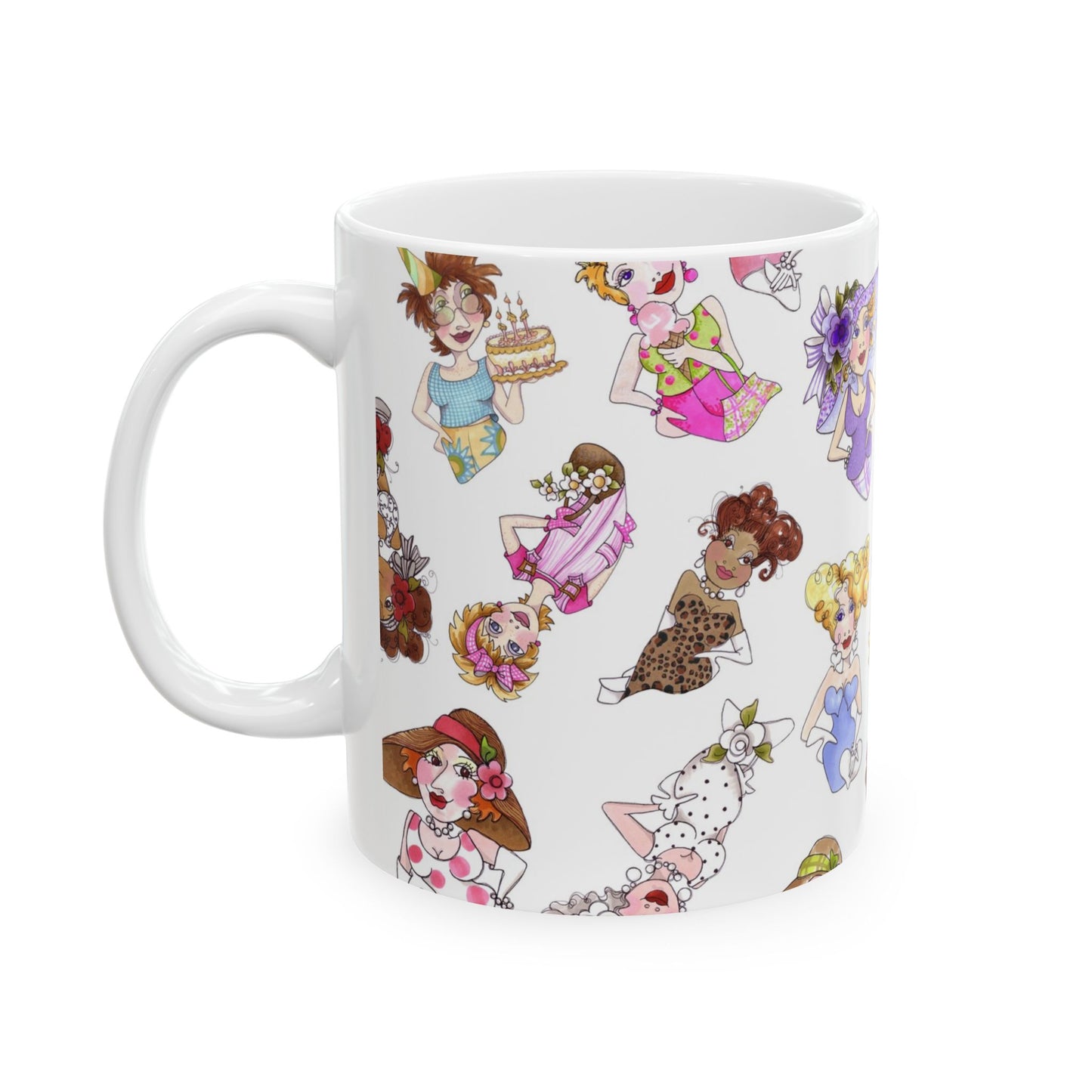 Fast Women Tossed White Cup