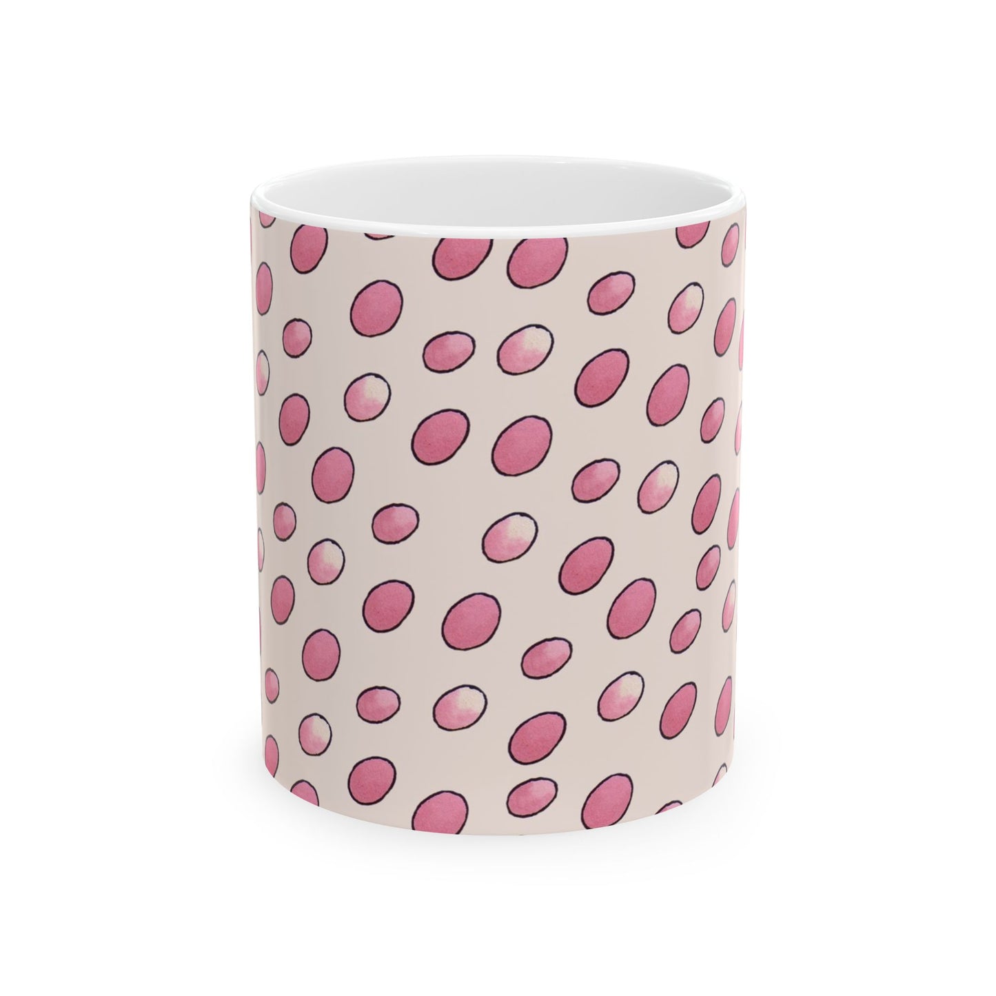 Egg Dots Vanilla / Pink Cup