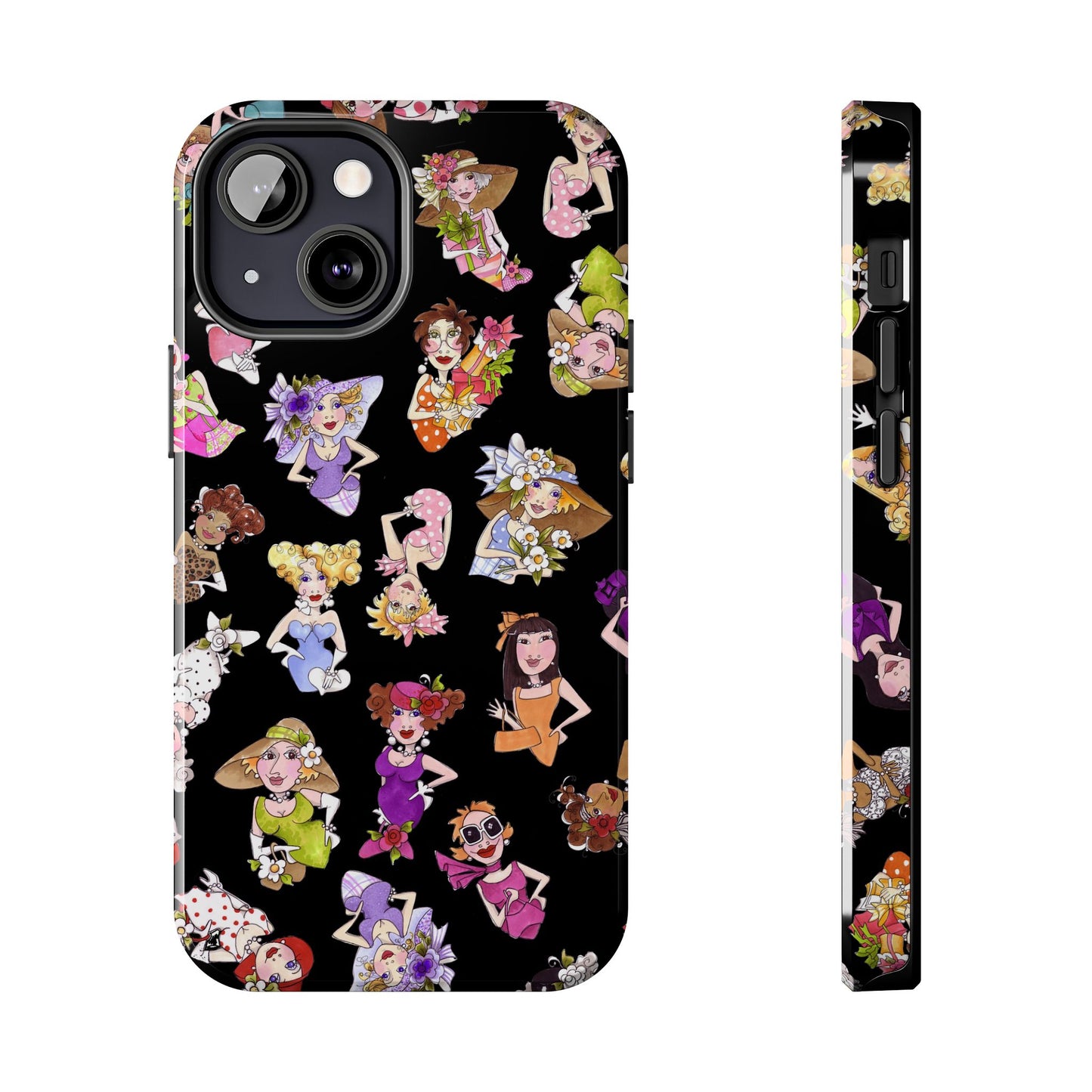 Fast Women Tossed Black Phone Case