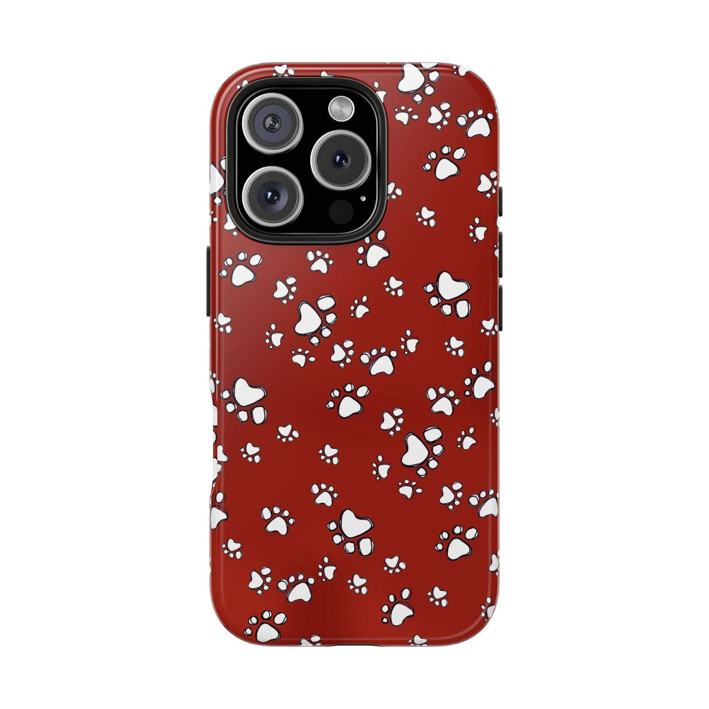 Paw Flakes Red Phone Case