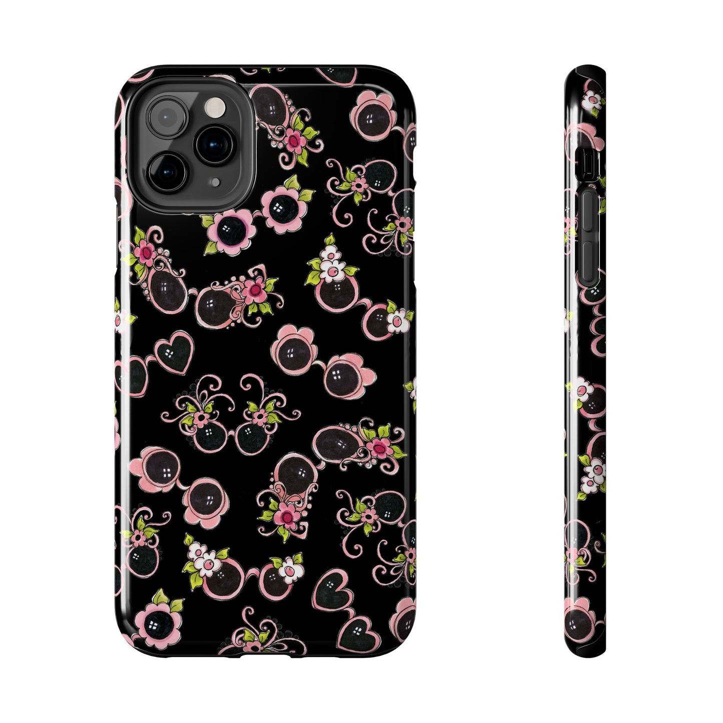 Tossed Shades Black Phone Case