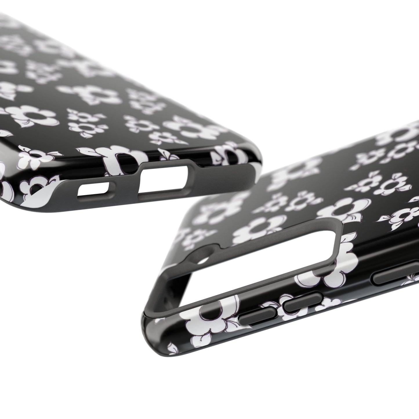 Daisy Cluster Black / White Phone Case