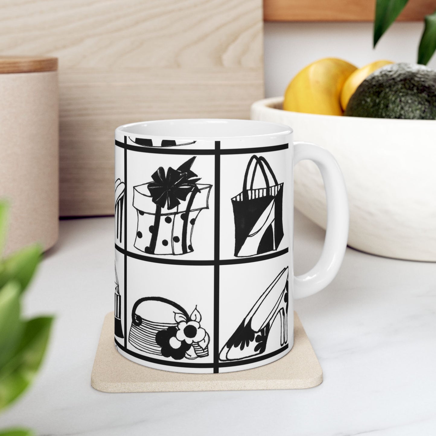 Her Shelves White Cup