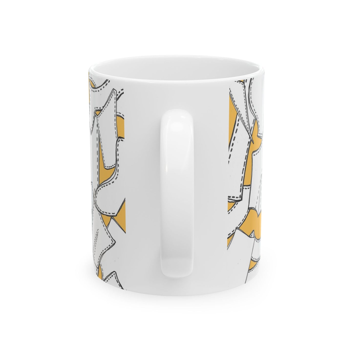 Pattern Pieces Yellow Cup