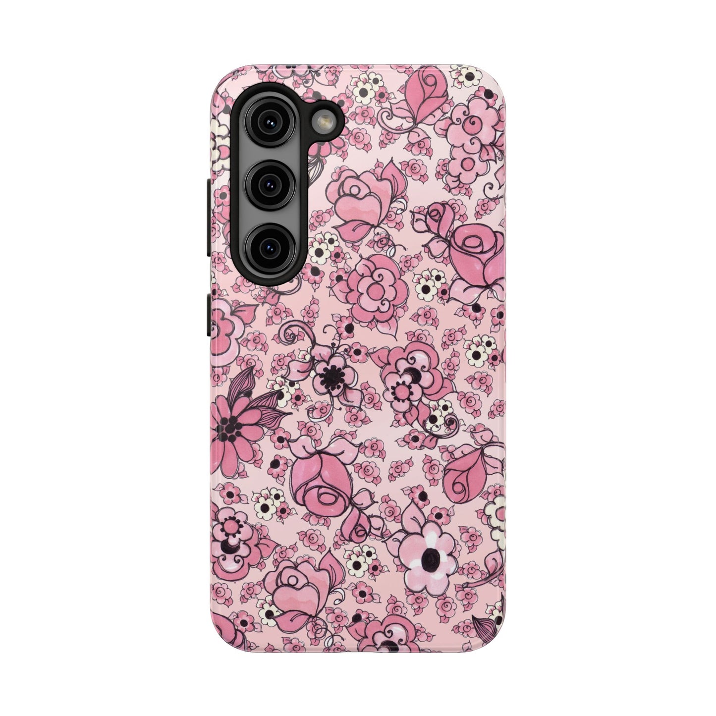 Profuse Posies Pink Phone Case