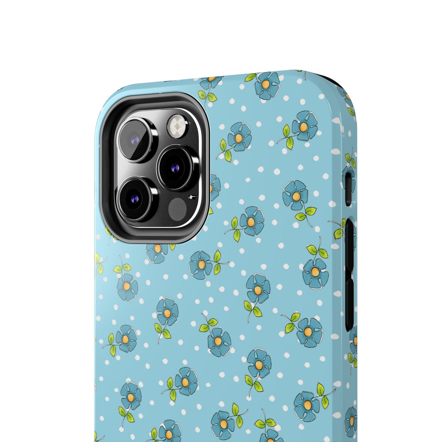 Daisy Dots Turquoise Phone Case
