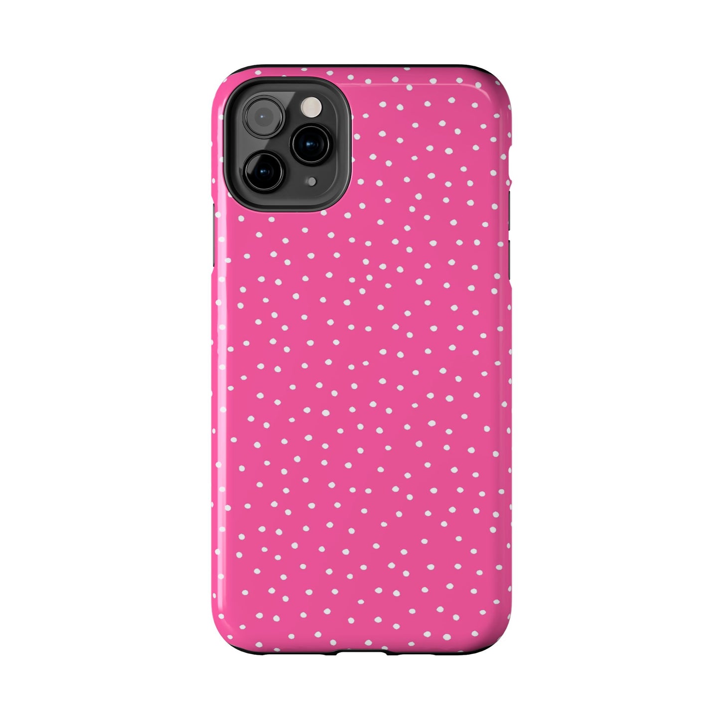 Dinky Dots Bright Pink / White Phone Case