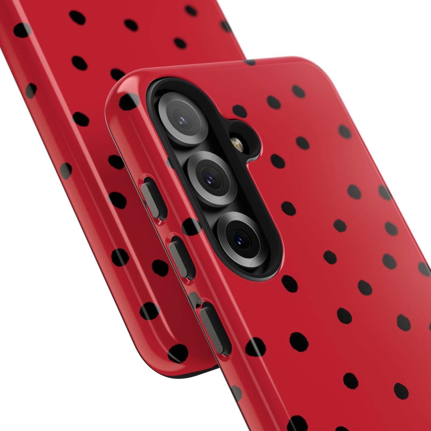 Dinky Dots Red / Black Phone Case