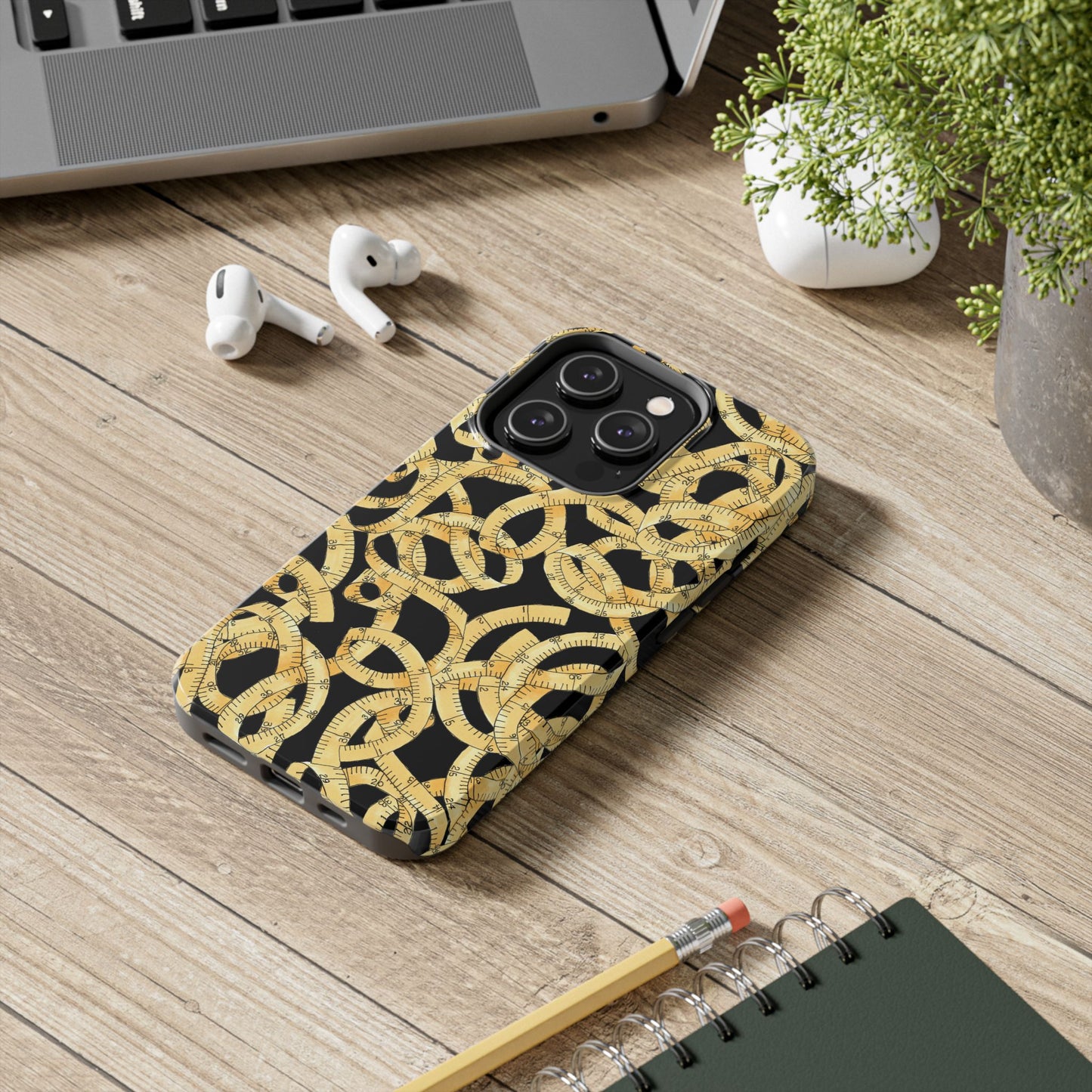 Tape Tangle Black Phone Case