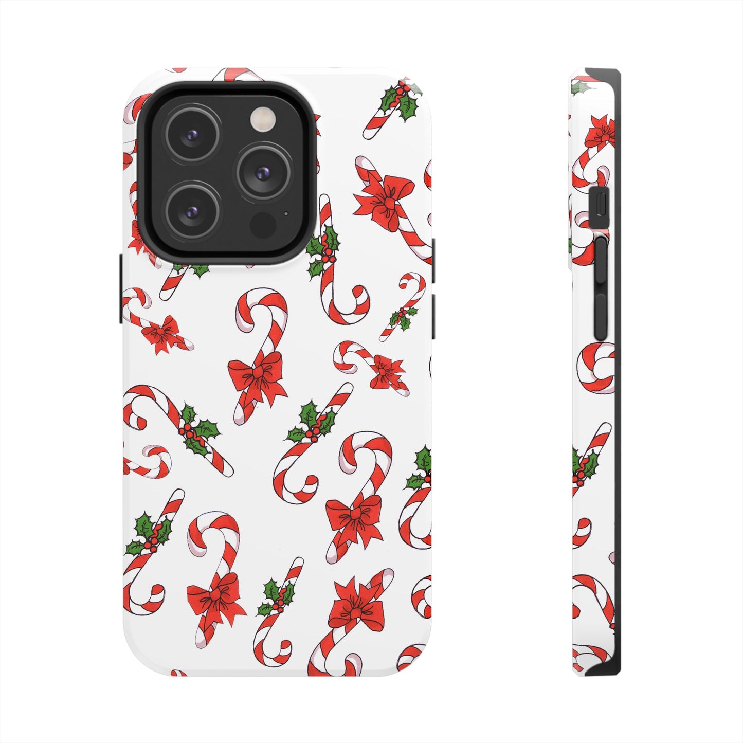 Candy Cane Crowd White Phone Case