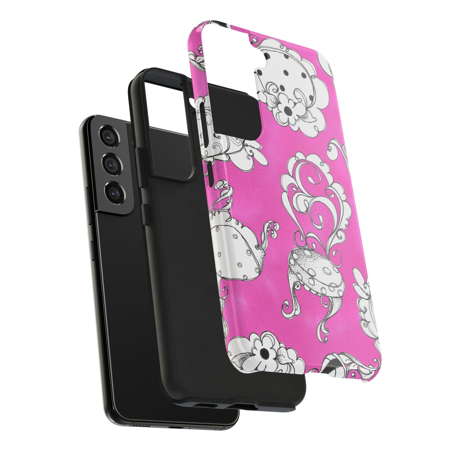 Bistro Chairs Pink Phone Case