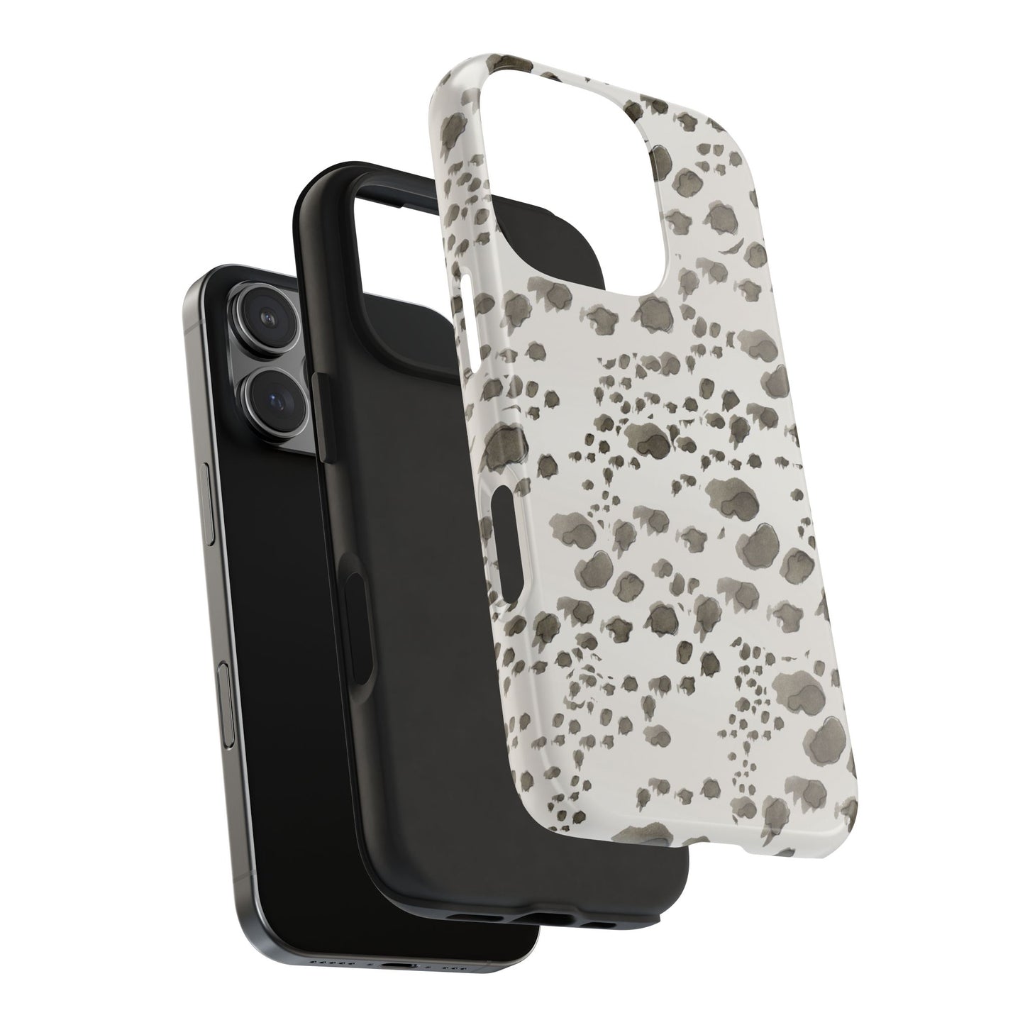 Kitty Dots Gray Phone Case