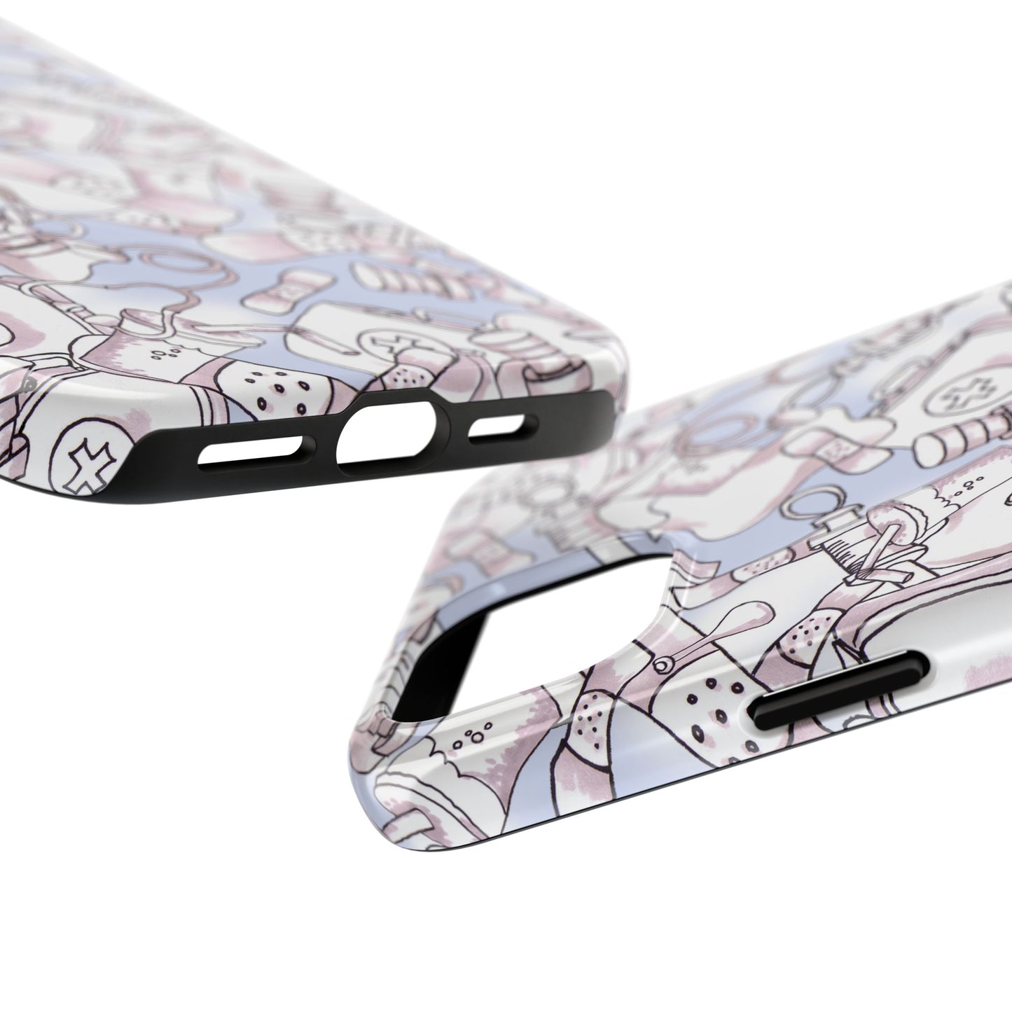 Med Stuff Blue Phone Case