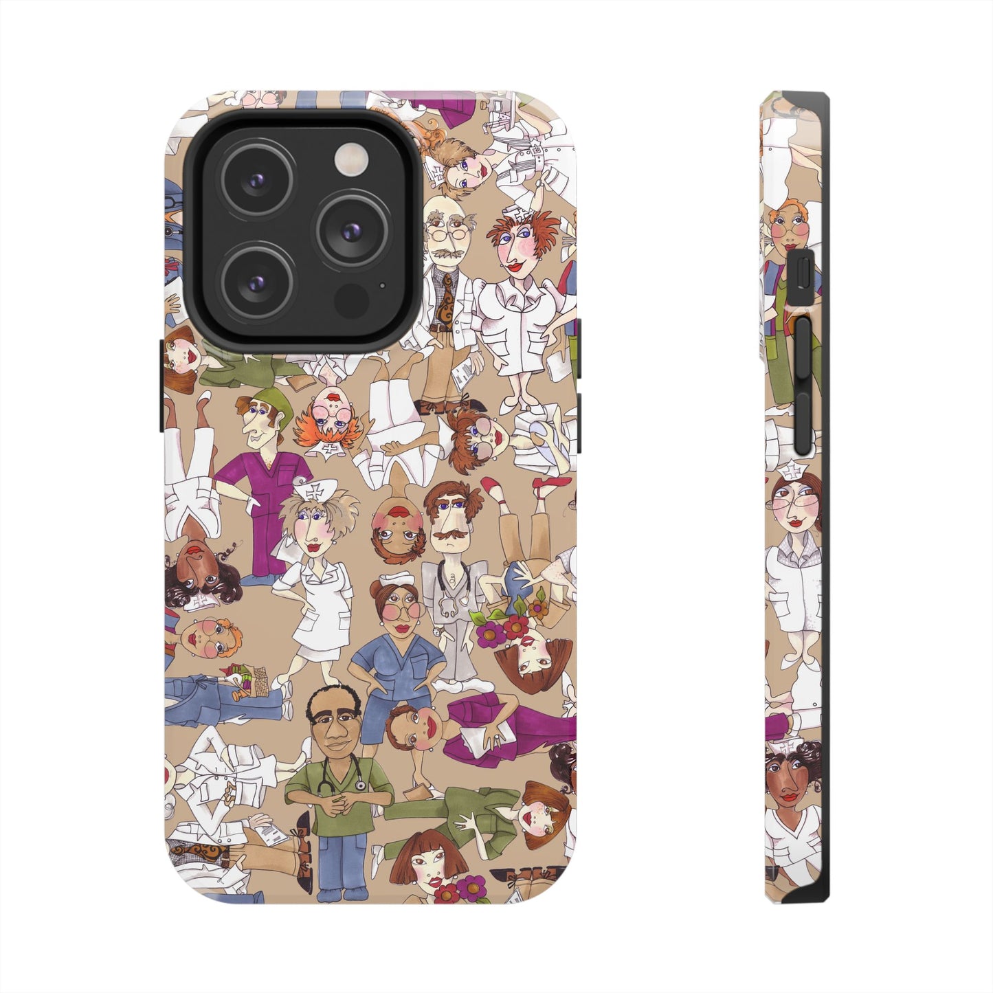 Diverse Nurse Khaki Phone Case