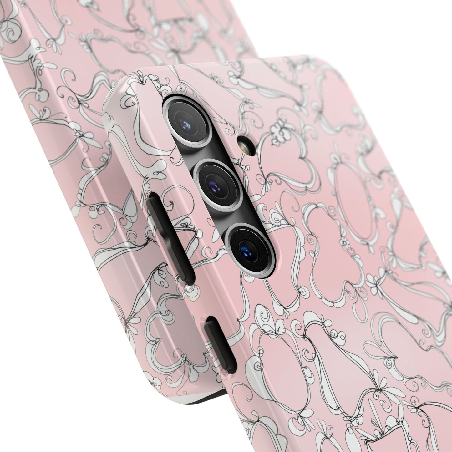 Fancy Frames Pink / White Phone Case