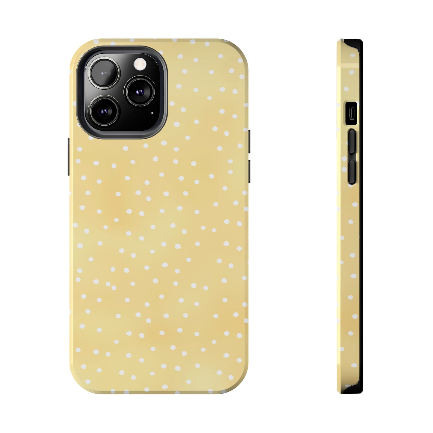 Petite Dots Sunshine / White Phone Case