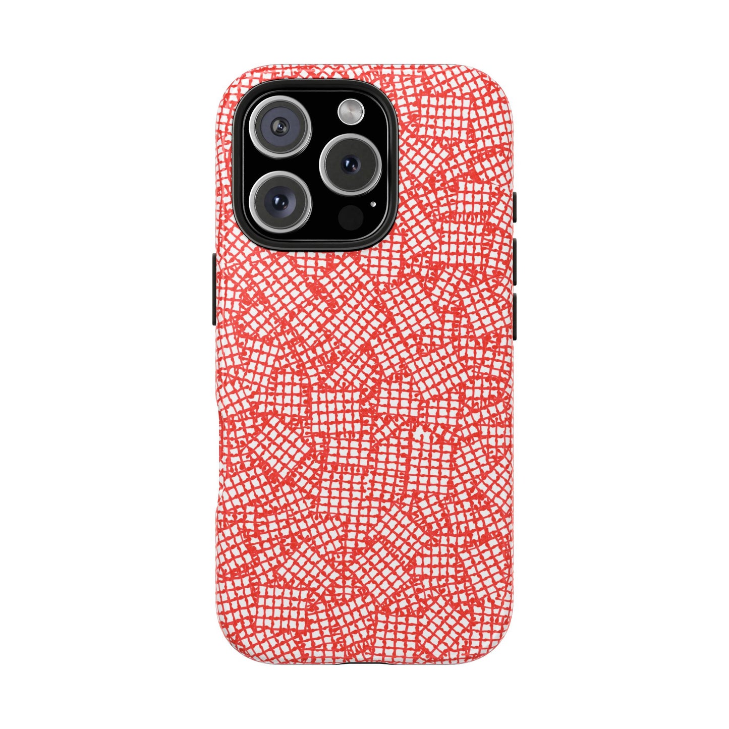 Check Patch Small Red Phone Case
