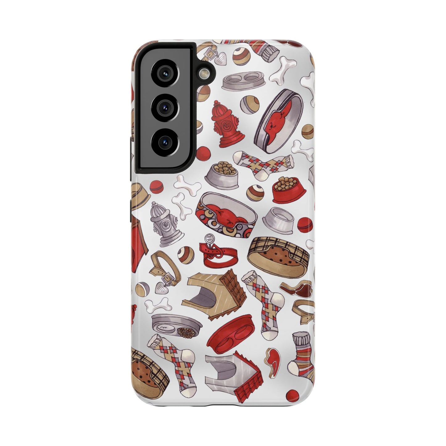 Doggie Stuff Gray Phone Case