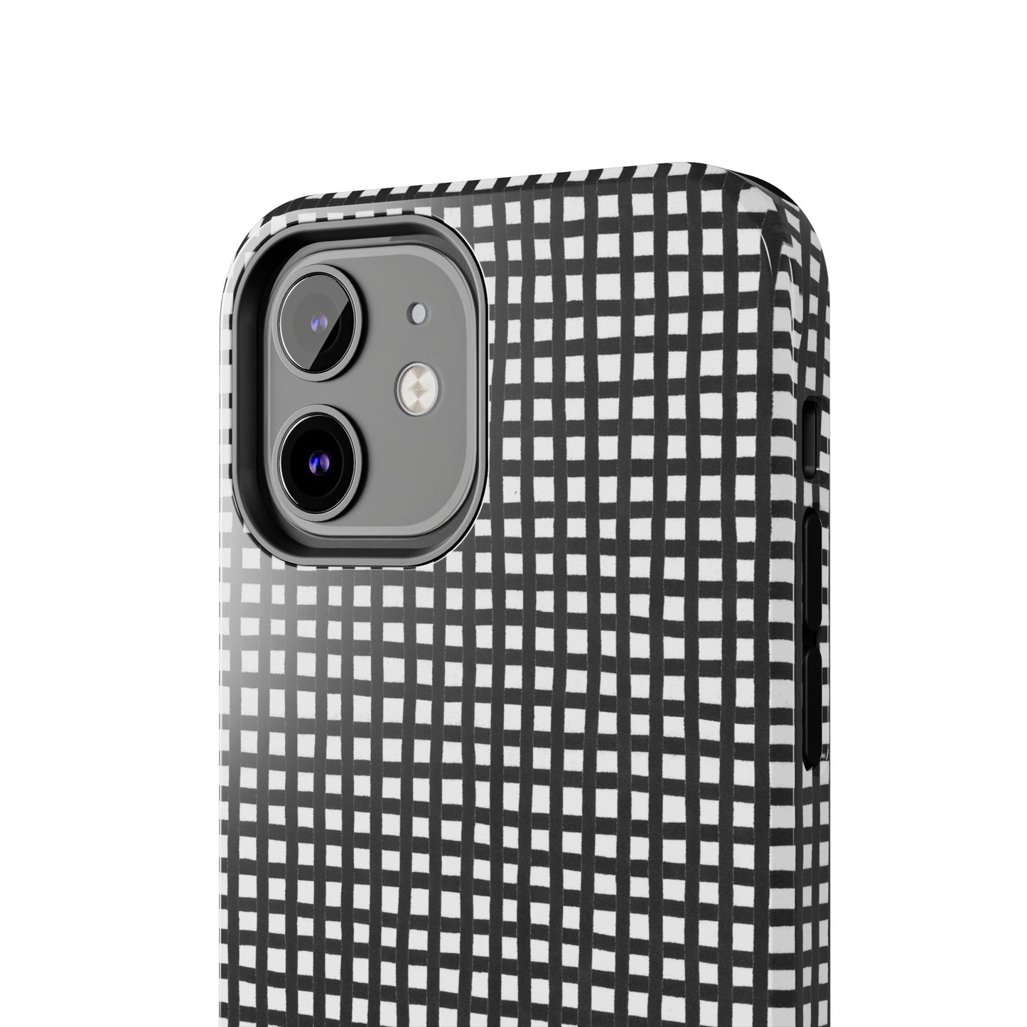 Chipper Check Black / White Phone Case