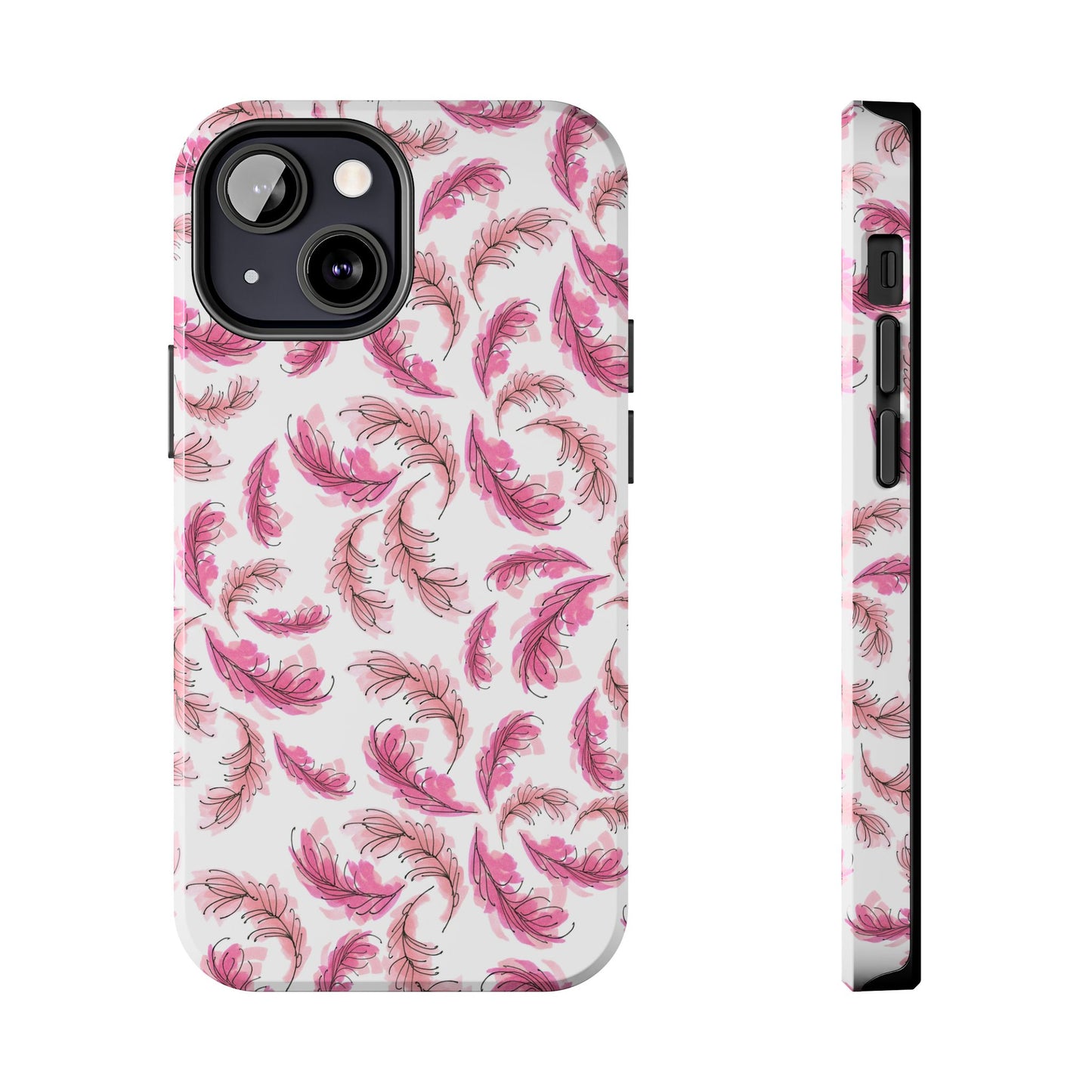 Flam Feathers White Phone Case
