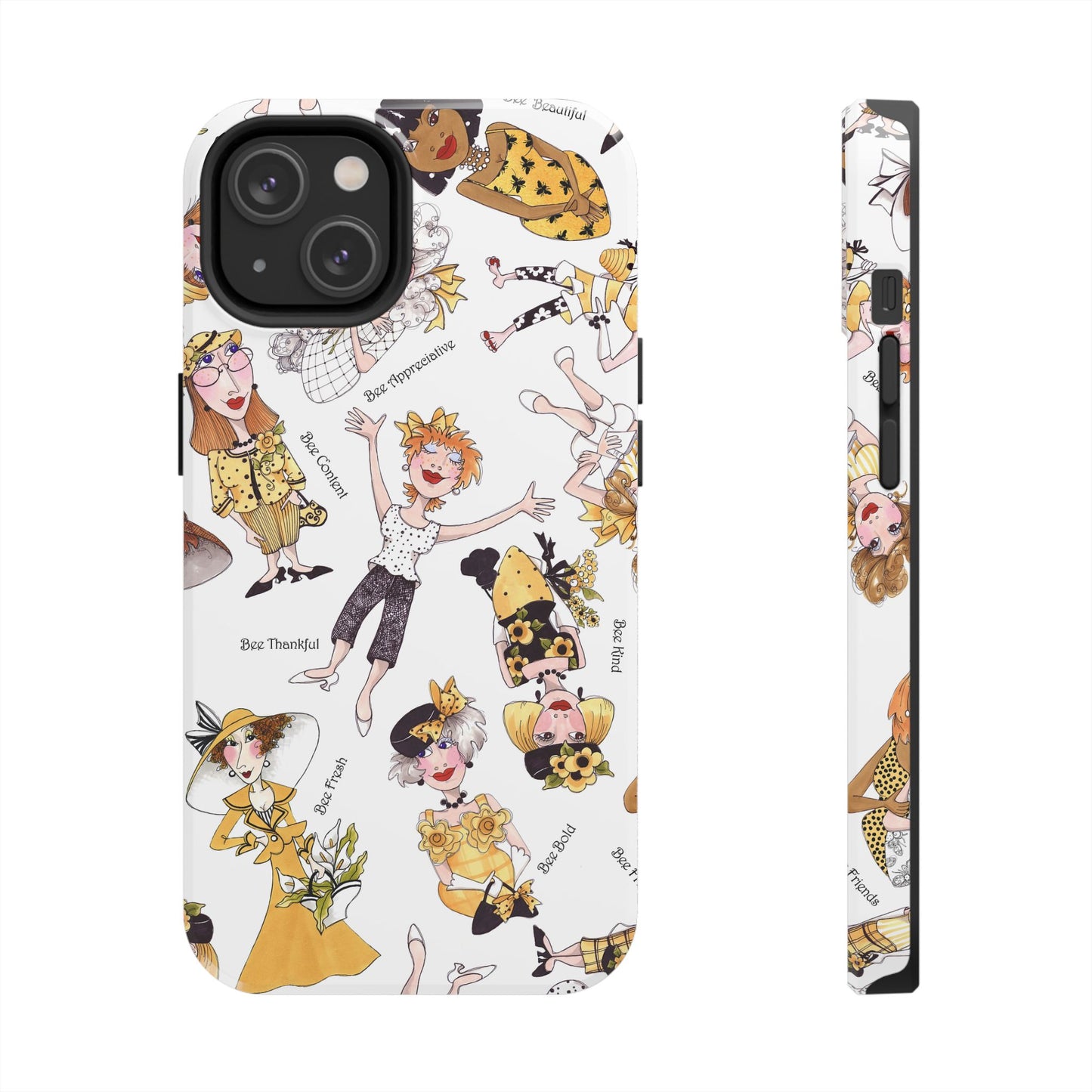 Bee Tossed White Phone Case