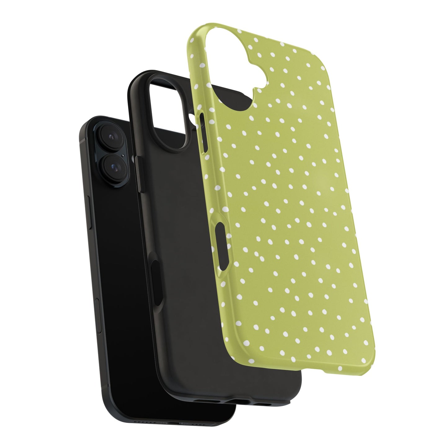Dinky Dots Green / White Phone Case