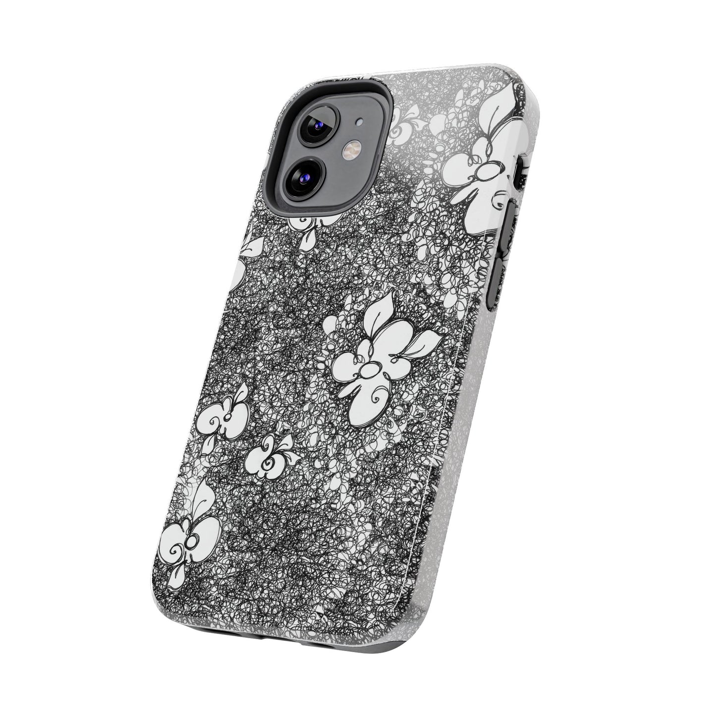 Flower Scribbles Phone Case