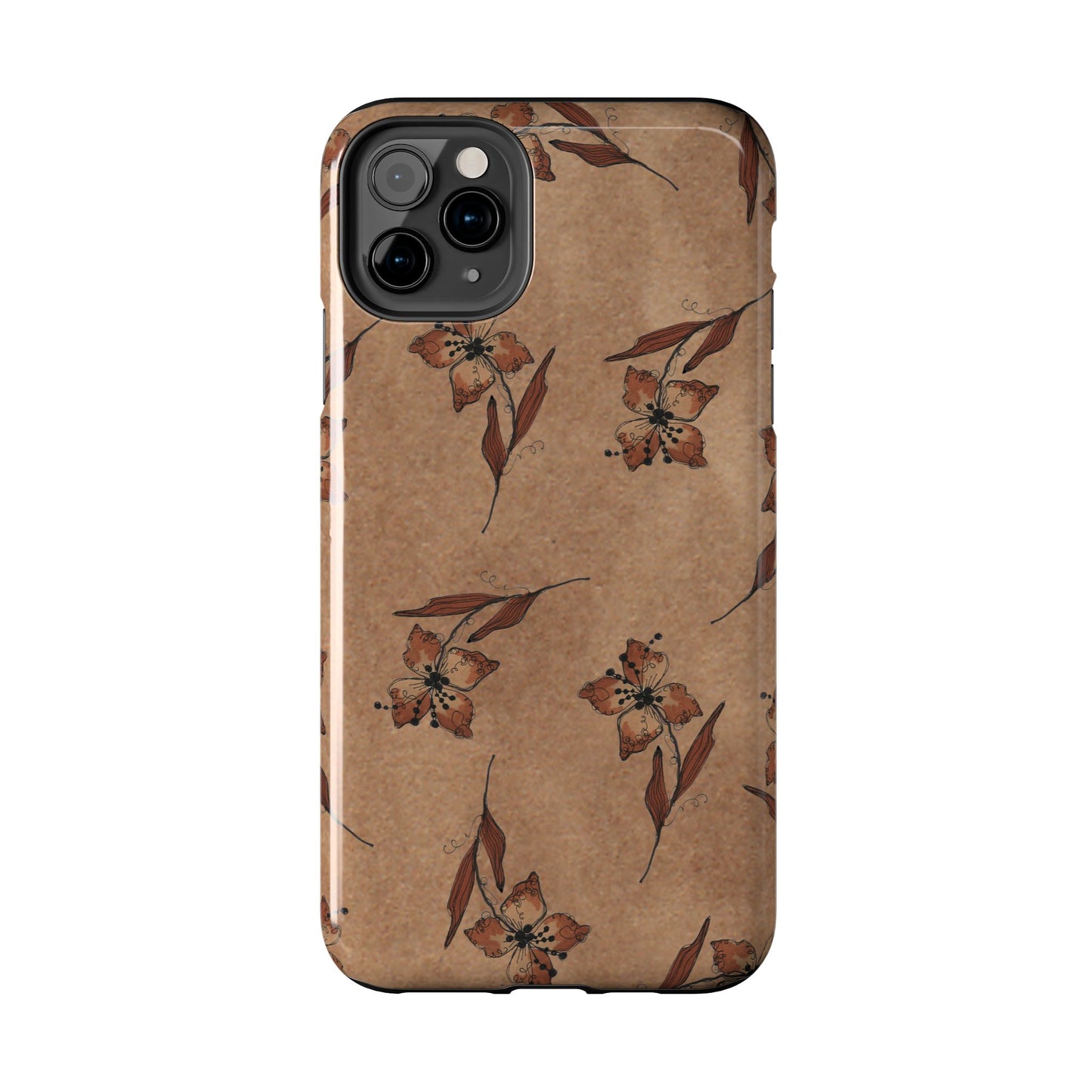 Brown Buds Phone Case