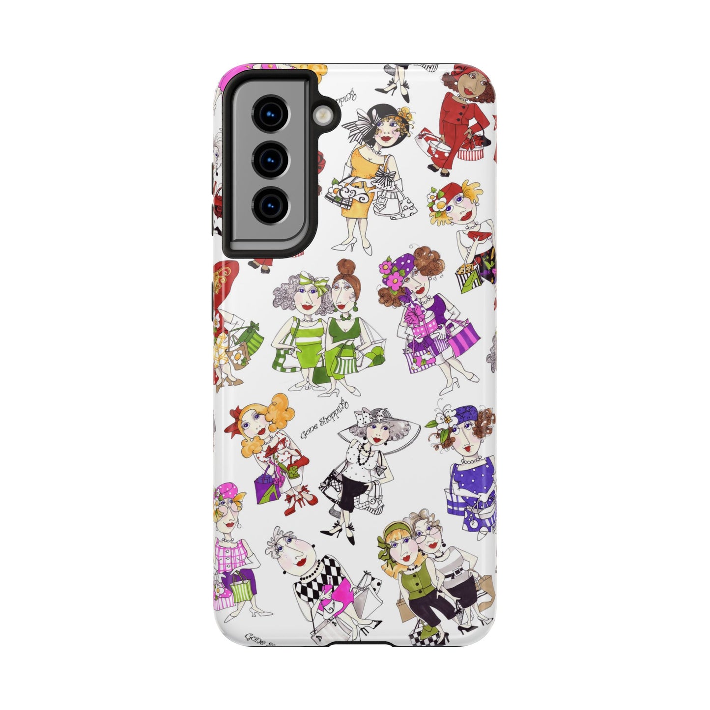 Gone Shopping Tossed White Phone Case