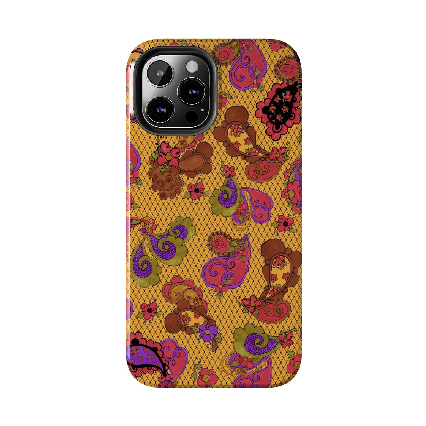 Posie Paisley Gold Phone Case