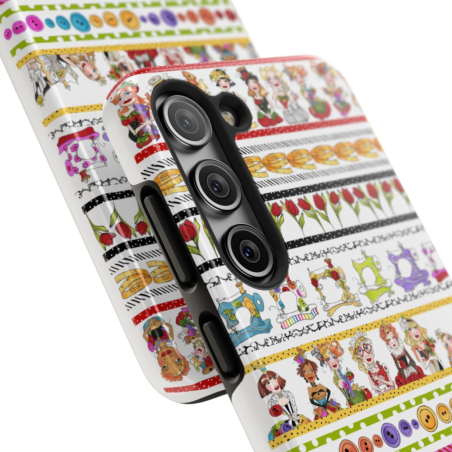 Curious Border White Phone Case