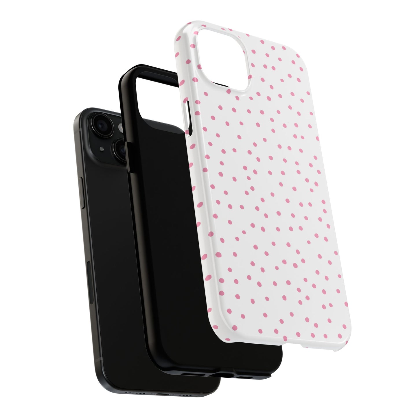 Dinky Dots White / Pink Phone Case