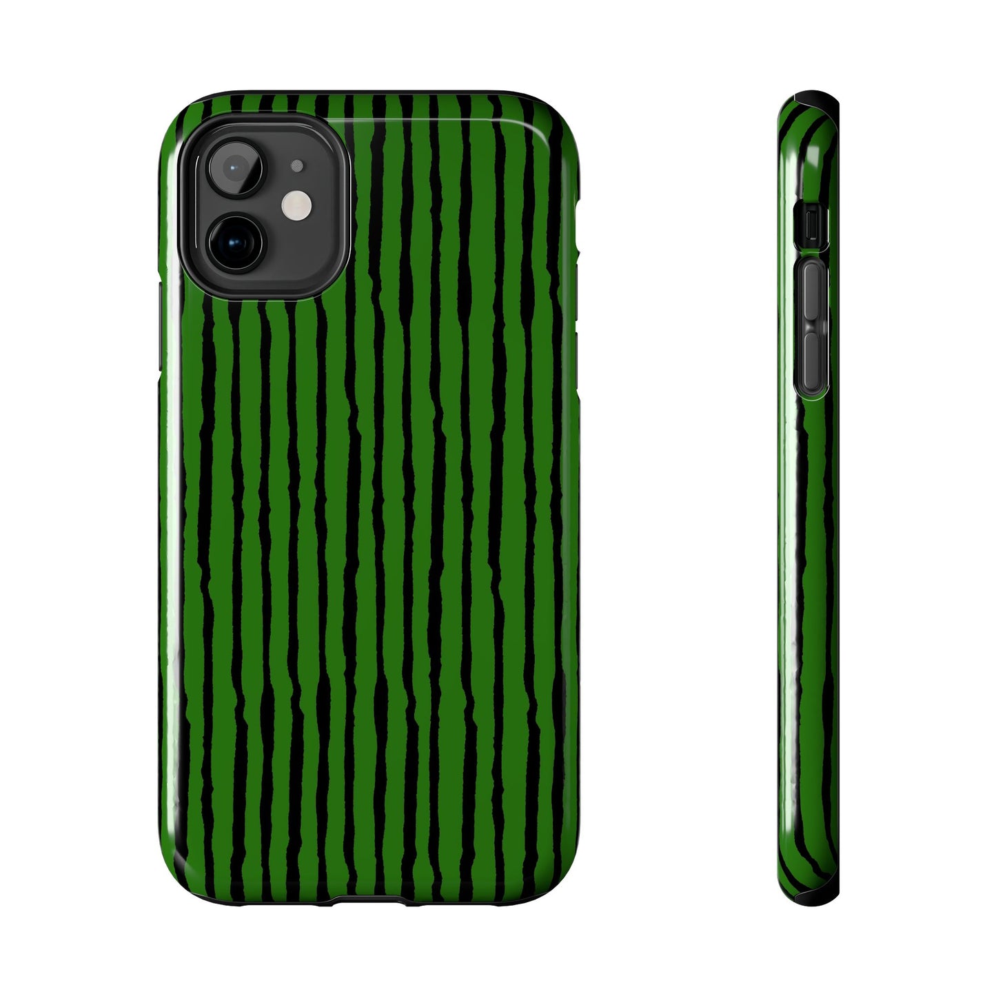 Sorta Stripe Green / Black Phone Case