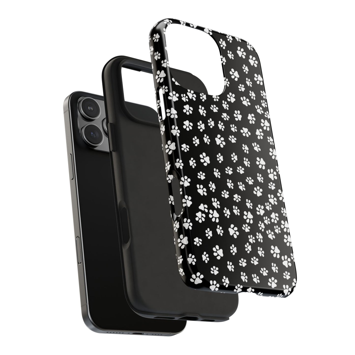 Little Paws Black / White Phone Case