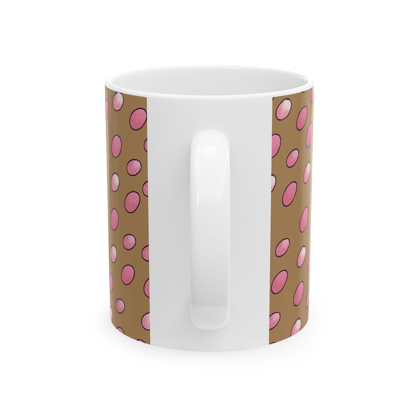 Egg Dots Chocolate / Pink Cup