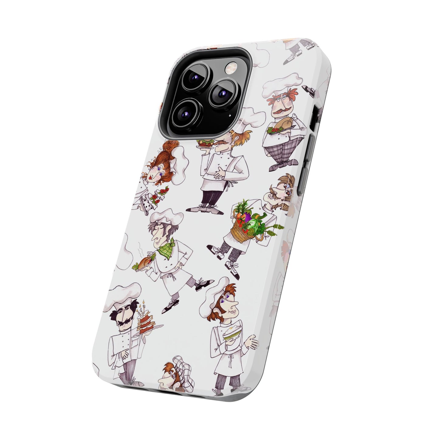 Tossed Chefs White Phone Case