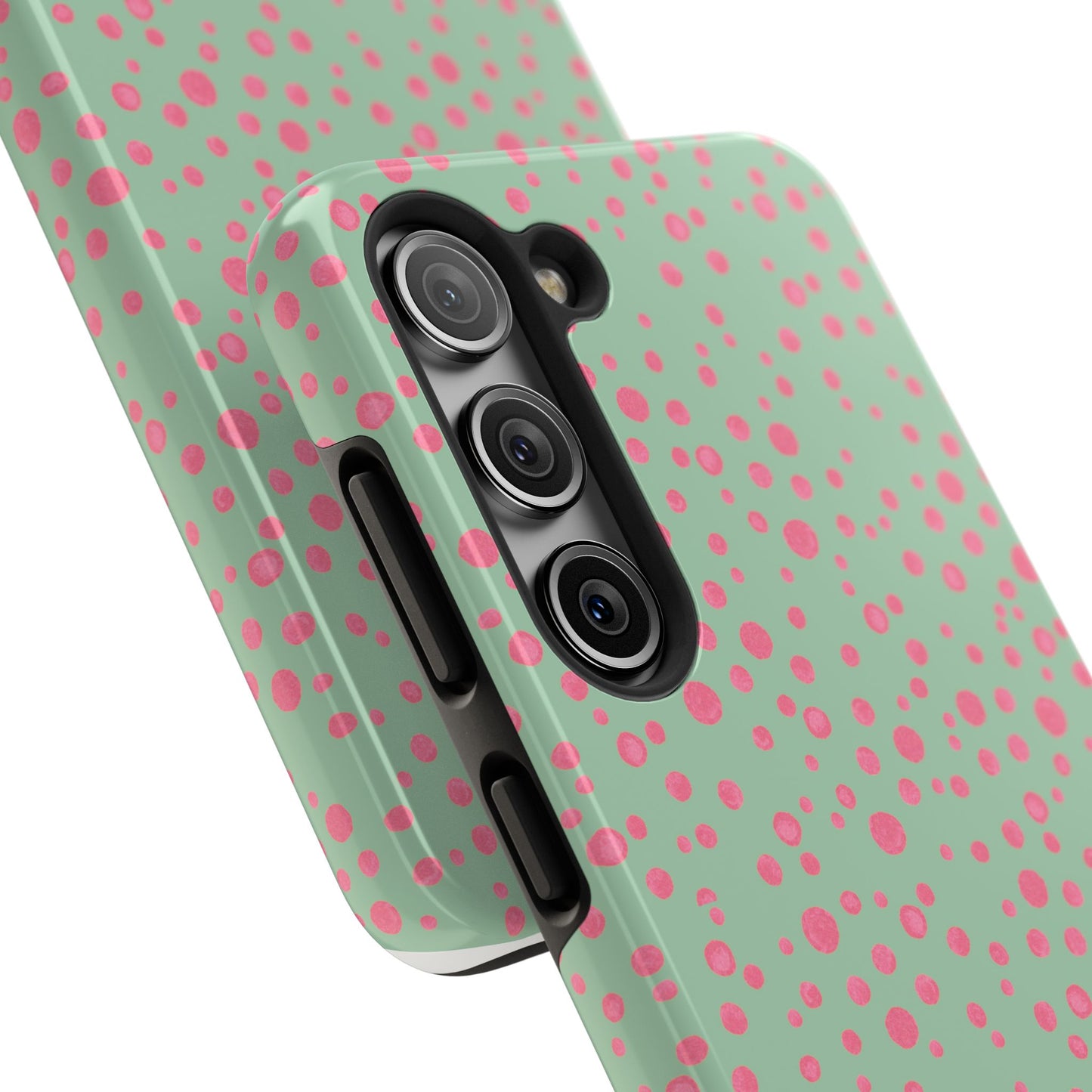 Balloon Dots Sage / Pink Phone Case