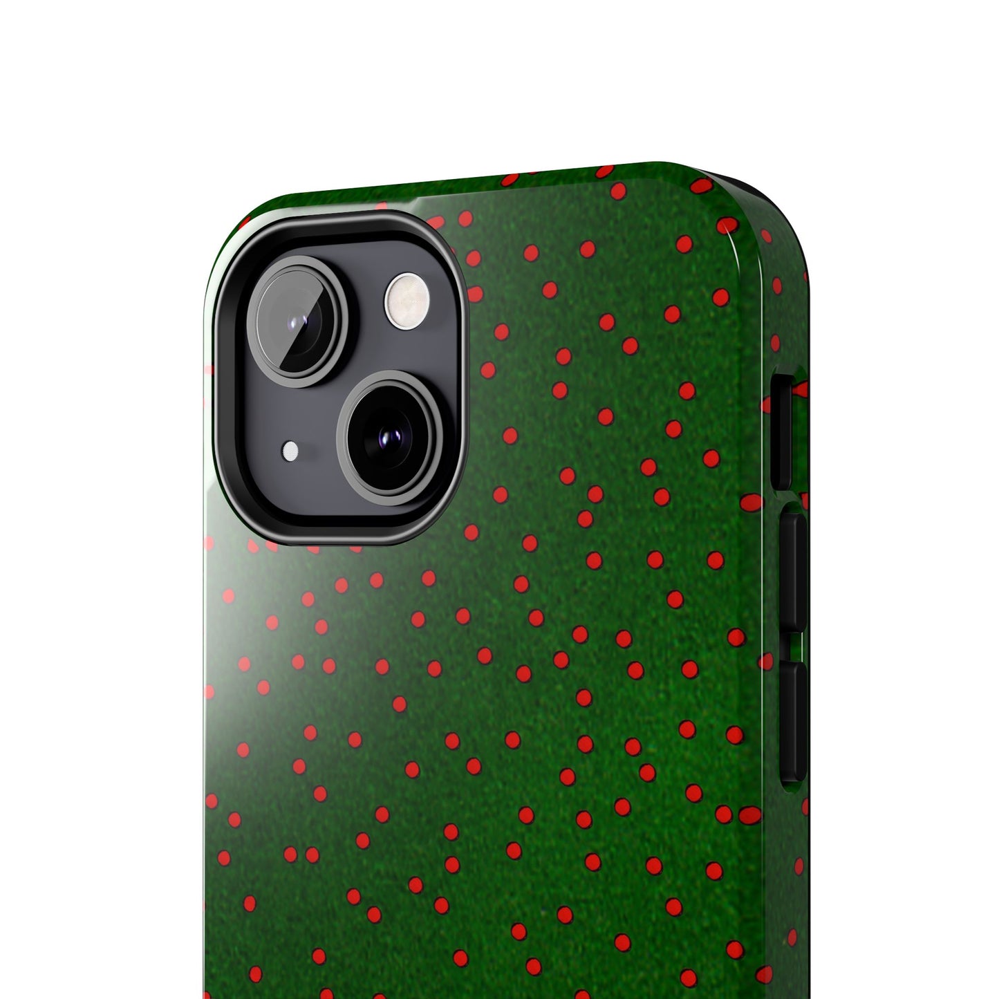 Happy Dots Green / Red Phone Case