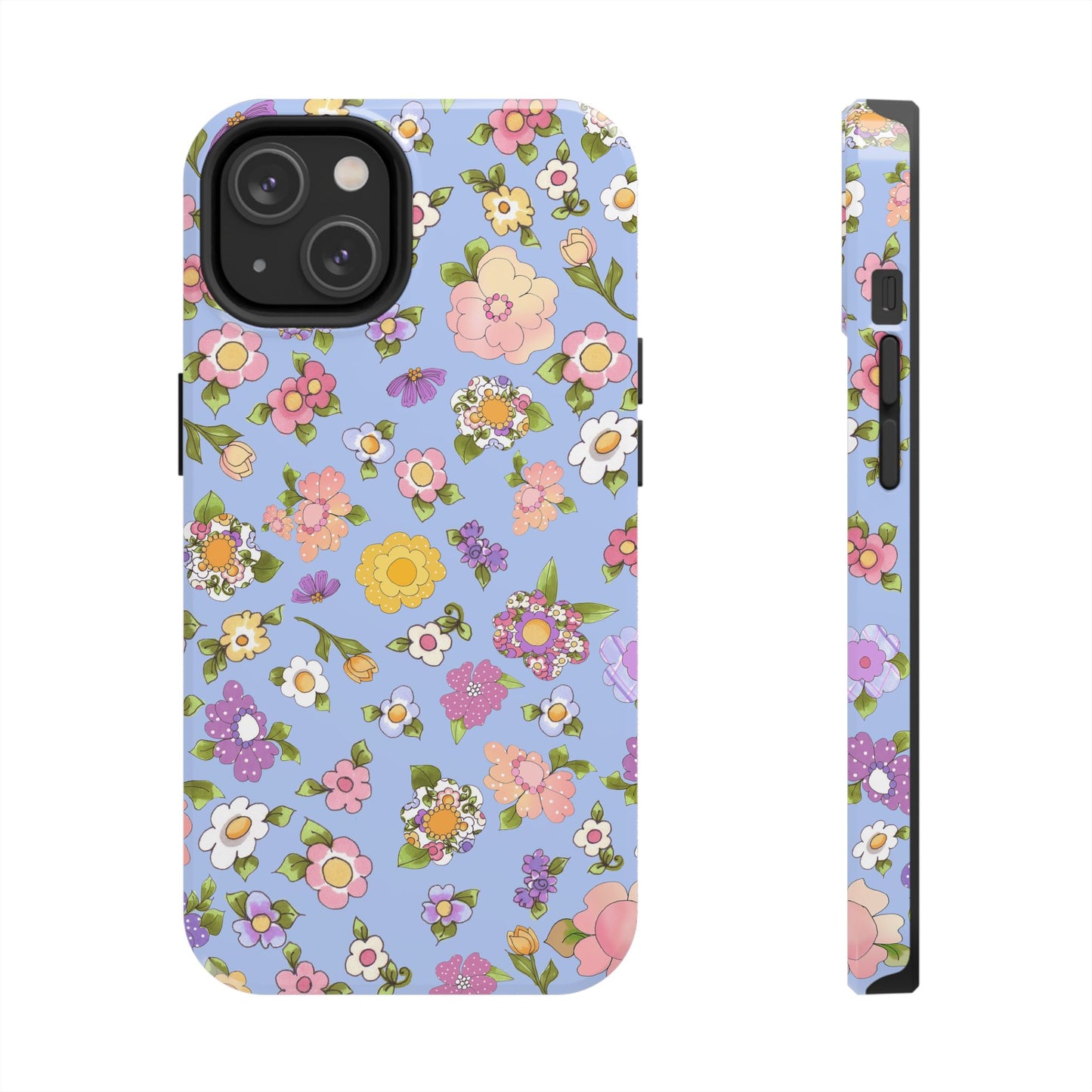 Flowery Blue Phone Case