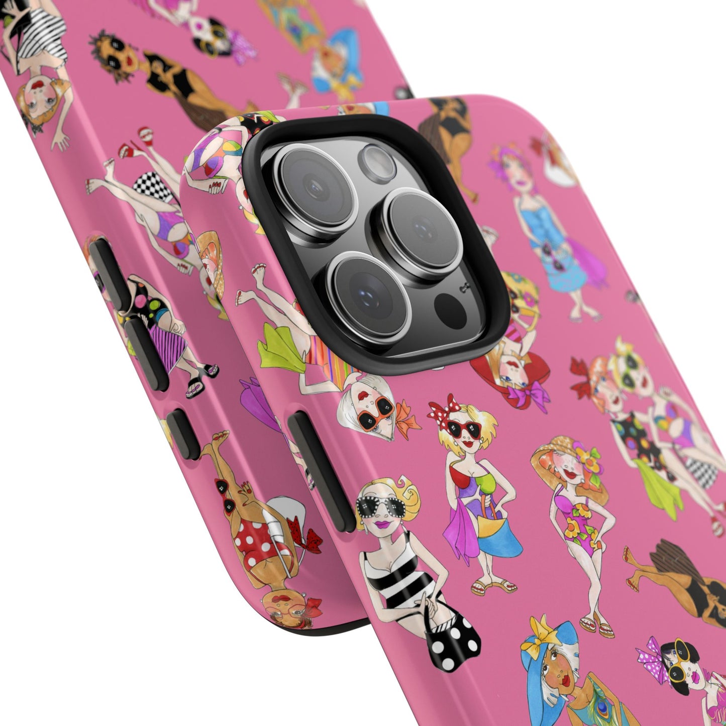 Tossed Beauties Pink Phone Case