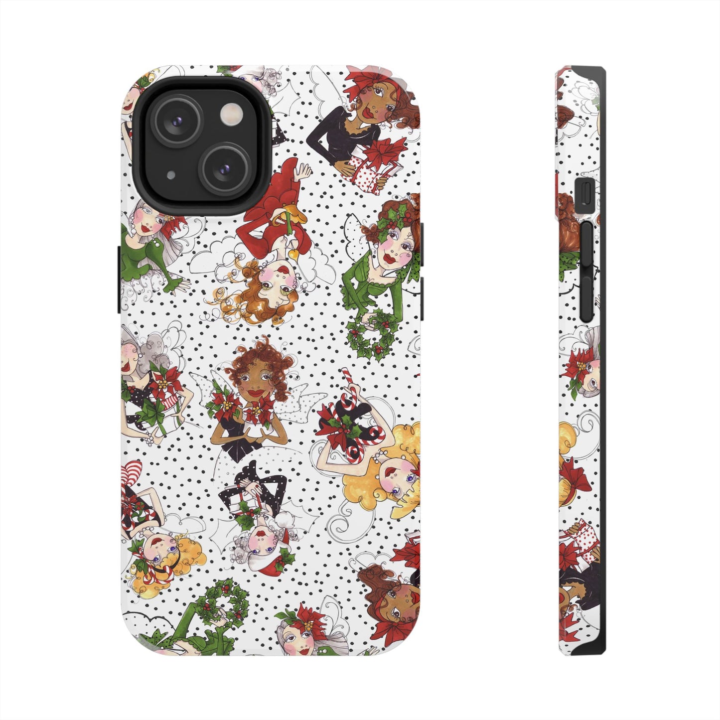 Fairy Toss White / Black Phone Case