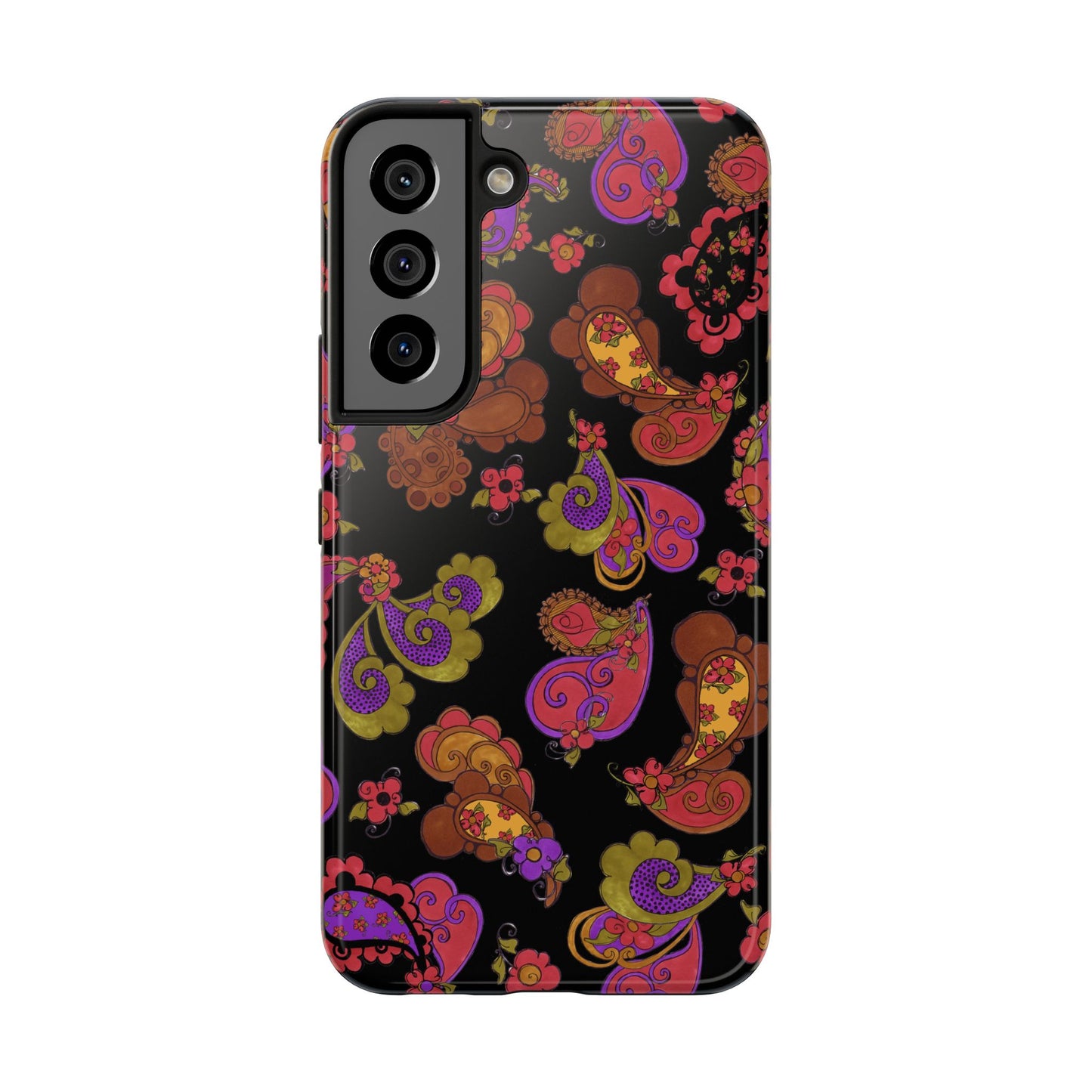 Posie Paisley Black Phone Case