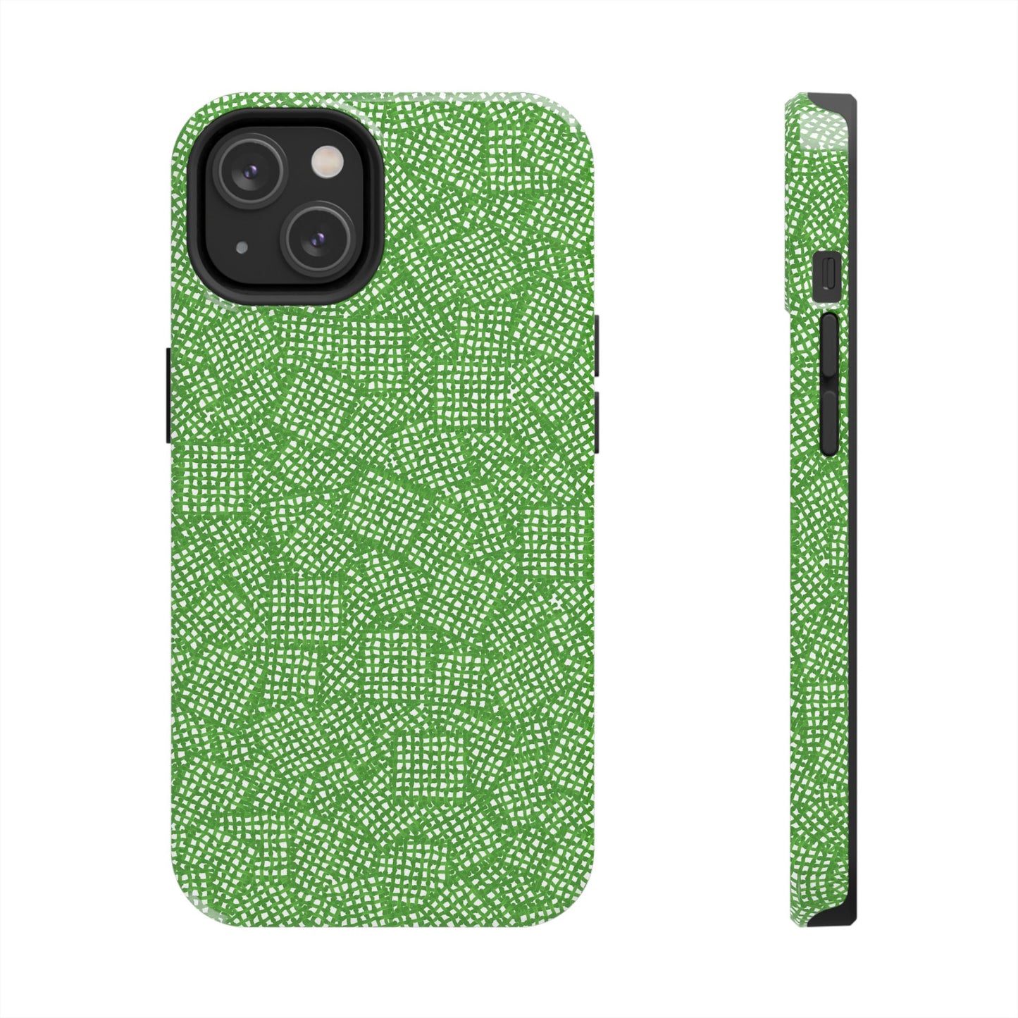 Check Patch Small Green Phone Case