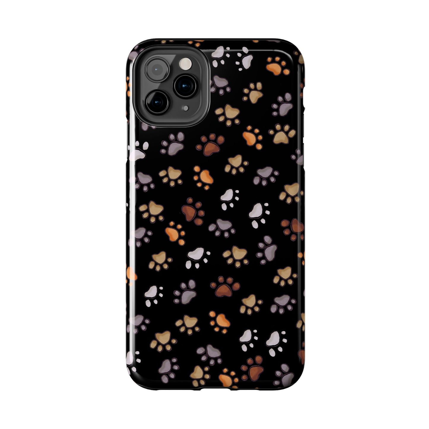Puppy Paws Black Phone Case